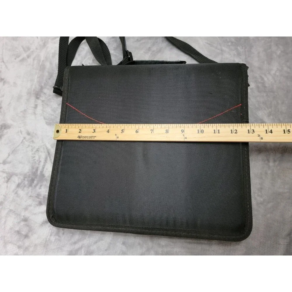 CASE IT DUAL 2 IN 1 RING BINDER 3in With Handle‎ /Shoulder Strap RED /Black